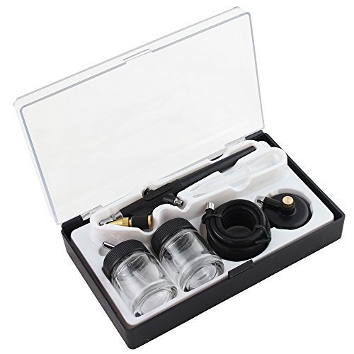 OPHIR 3 Airbrush Kit 110V Air Compressor with Tank Set Spray Air Brush Set for Nail Craft Art Paint - Thumbnail 5