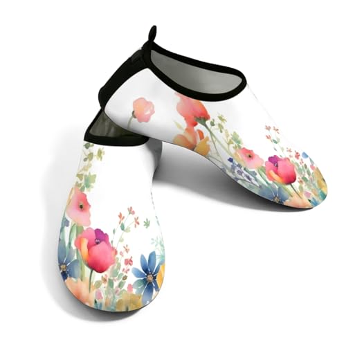 Zapatos acuáticos para playa y surf con diseño de flores para verano