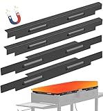 Wind Guards for Blackstone 36 inch Griddle, Magnetic Wind Screens, Blackstone Griddle Accessories, Fit with Hood, Rear Grease Cup and Side Shelf, Heat Shield for Side Table, Grilling Gifts, Black
