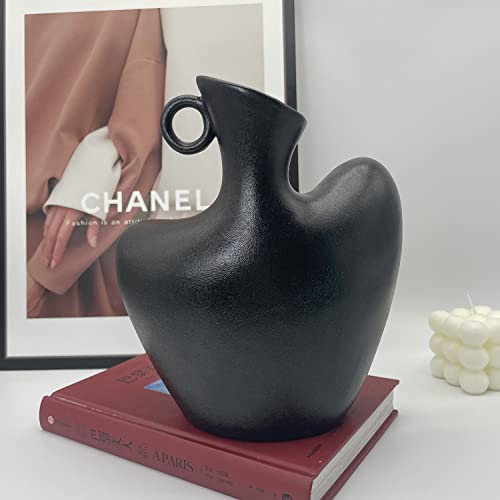 Katoonx Ceramic Female Form Body Shape Flower Vase For Home Decor Black #TOP3