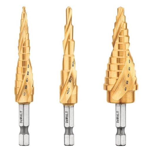 DEWALT Drill Bit Set, 3 Piece, Titanium Nitride Coated, Longer Life and Better Chip Removal (DWA1790IR)