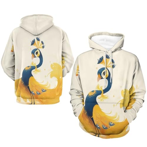 Sweatshirt pullover Paon Jaune : le pull mixte taille S parfait - 7