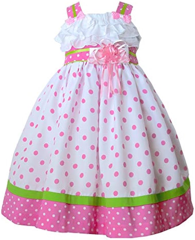 First Birthday Outfit Girl Summer Dress Pink Polkadots Beach Baby Clothing Twirly Skirt Tulle Skirt Toddler Party