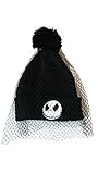  Disney Cuffed Pom Beanie with Veil - Nightmare Before Xmas