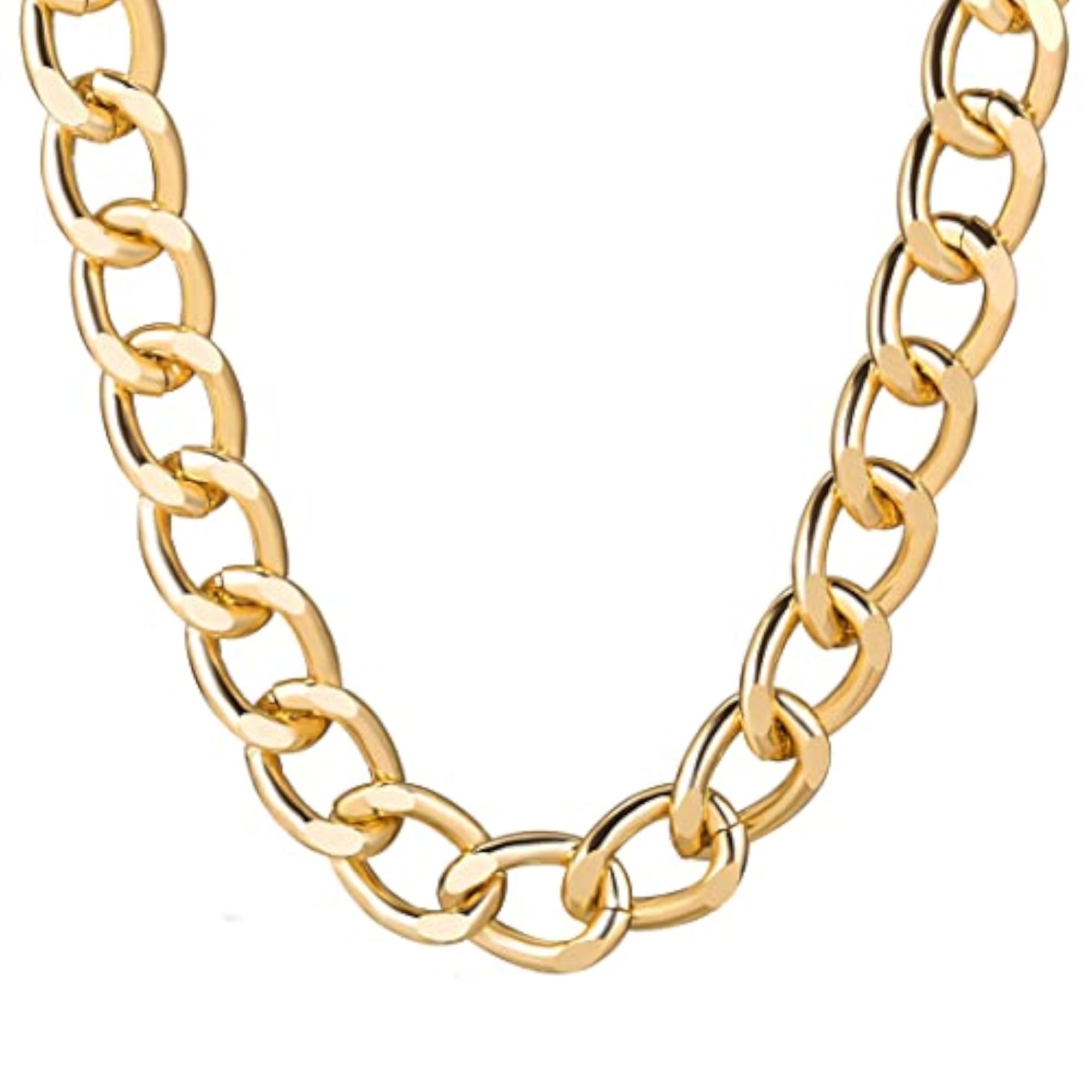 Gold & Silver Layered Necklace Set - 2 Pcs