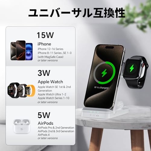 TRIBONE 3-in-1 ワイヤレス充電器 TB-001 の商品画像 3