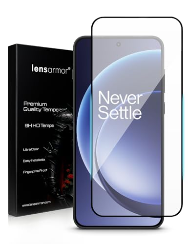 Image of Lensarmor Compatible with OnePlus 15R Screen Protector (1 Pack) - 0.15mm Ultra-Thin Tempered Glass, Ultrasonic Fingerprint Compatible, HD Clear Display, Easy Installation Kit Included