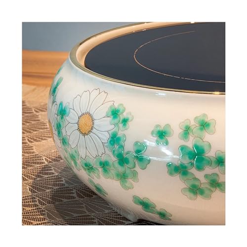 Tetera de vidrio resistente para té con doble olla interna miniatura 3