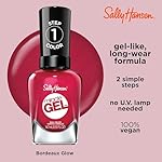 Sally Hansen Miracle Gel Salon Quality Nail Polish | Gel-Like Formula, Two-Step System, No UV Light Needed, Long Lasting | Opaque, Glossy | 555 Bordeaux Glow | Wine Red Nail Color - Image 4