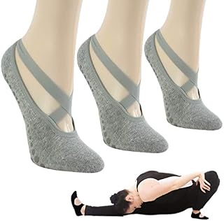 Yoga Socks Non Slip, Gmall Women’ Girls’ Cotton Grips Yoga Barre Pilates Ballet