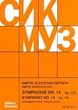  Dmitri Shostakovich: Symphony No.14 Op.135 (Study Score). Partitions pour Partitions, Orchestre