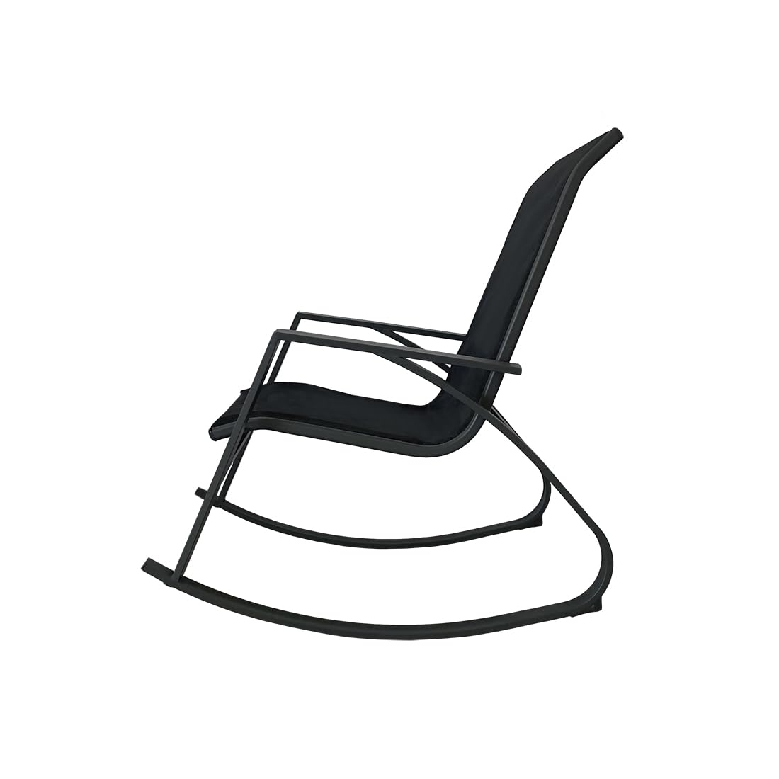 Acomoda Textil – Mecedora con Reposabrazos de Balanceo Suave y Relajante para Interior y Exterior. Balancín Estable de Acero Resistente y Estable para Terraza, Patio y Hogar 102x92x60 cm