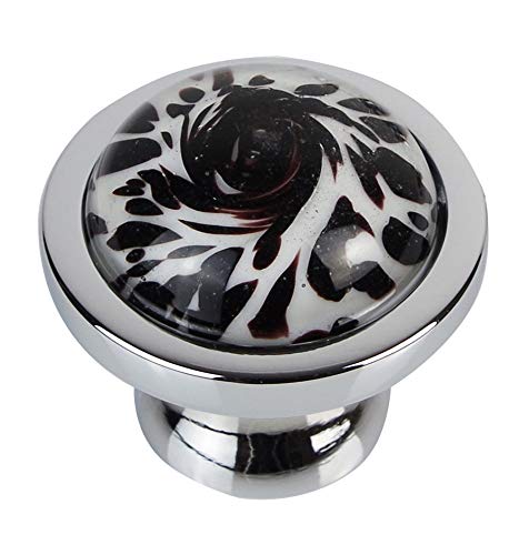 Huoxiuart 12-1K98-8 Handmade Craft Glass Cabinet Knobs for Home Decor Cupboards Drawers Dressers Wardrobes Art Kitchen Cabinet Glass Knob Window Knob Furnitures Hardwares 8 Pieces