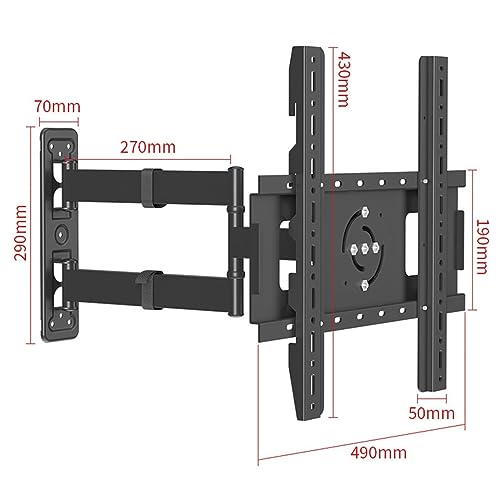 Support mural TV pour supprimer les reflets avec rotation horizontale et verticale