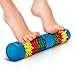 Foot Log Dual Foot Massager Roller. Relieves Plantar Fasciitis, Arch Pain. Stress, Heel Spurs. Foot Pain Manual w/ Full Instructions and Reflexology Chart