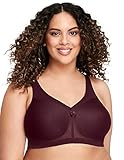 Glamorise Womens 1005 Full Coverage Bra, Wein, 85F
