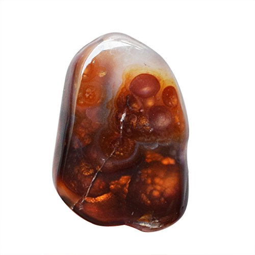 Agate de feu mexicaine naturelle 24x16mm pour pendentif