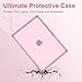 MOSISO Compatible with MacBook Pro 14 inch Case 2025-2021 M5 M4 M3 M2 M1 A3434 A3112 A3185 A3401 A2918 A2992 A2779 A2442, Heavy Duty TPU Bumper Hard Case&Keyboard Skin&Screen Film, Chalk Pink