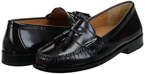 Cole Haan Men's Pinch Tassel Loafer, Burgundy, 10.5 D US