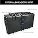 DCB Cases - Element 5573F | 22 x 14 x 10 Ext Dim | IP67 Waterproof | Pluck Foam Insert | Telescoping Handle | Foldable Grip | Resin-Reinforced Injection Molded Plastic | 2 Latch Lid Close | Wheels