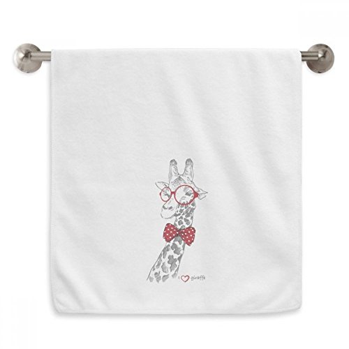Serviette douce Lunettes Girafe absorbante et ultra moelleuse