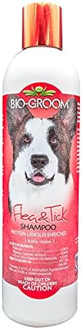 Bio-Groom Flea & Tick Dog Shampoo – Flea and Tick Prevention for Dogs, Cat Flea Treatment, Cruelty-Free, Made in USA, Natural Tick Repellent, Protein-Lanolin Shampoo – 12 fl oz 1-Pack
