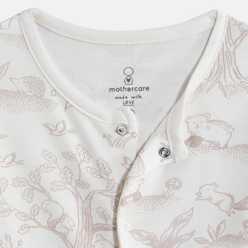 Image of Mothercare Sleepsuit Sleeveless Cotton Apple Print Pack of 5 Multicolour