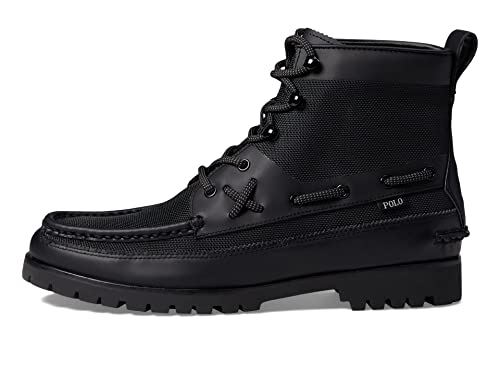 Polo Ralph Lauren mens Ranger Mid Leather & Oxford Sneaker Boot4
