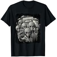 Happy Aliens Group Selfie Area 51 Funny UFO Extraterrestre