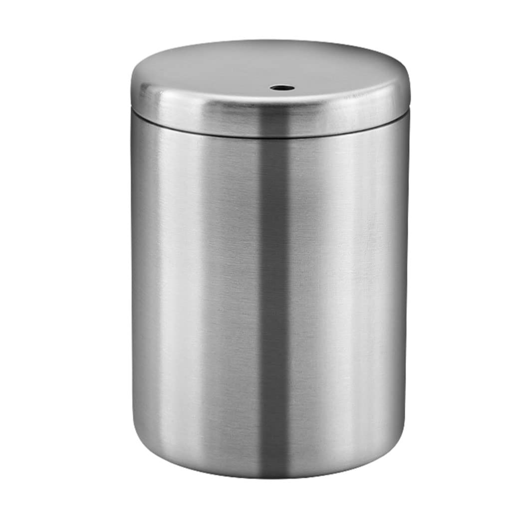 Wdwdw Silver Toothpicks Dispenser Toothpick Box Stainless Steel Holder Desktop Cylinder Container Home Restaurant Hotel