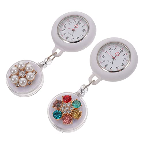 Obuyke 4 Peças Relógio De Bolso Para Enfermeira Em Forma De Enfermeira Universal Relógio De Enfermei