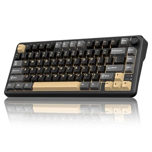 RedThunder K75 Wireless Mechanical Keyboard, CNC Knob...