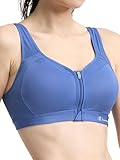 Champion Women's Sports Bra, Motion Control Front-Zip,...