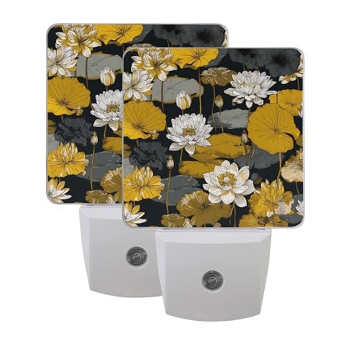 Luz Nocturna LED con Sensor Floral para Enchufe