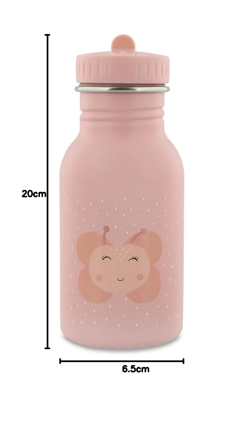 Trixie - Borraccia per bambini in acciaio inossidabile 350 ml (Mrs. Butterfly)