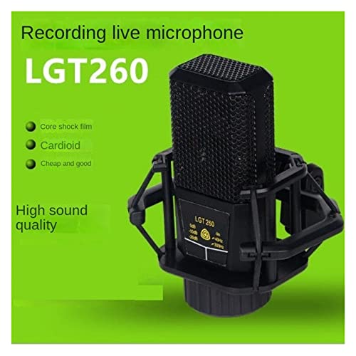 Microphone 260 carte son live broadcast singing wired microphone receiving and recording equipment - 5