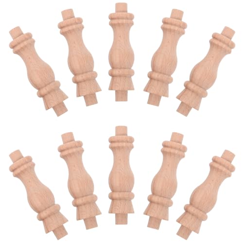Balaustres de madera maciza para escaleras husillos de haya 62mm x 18mm Gatuida manualidades