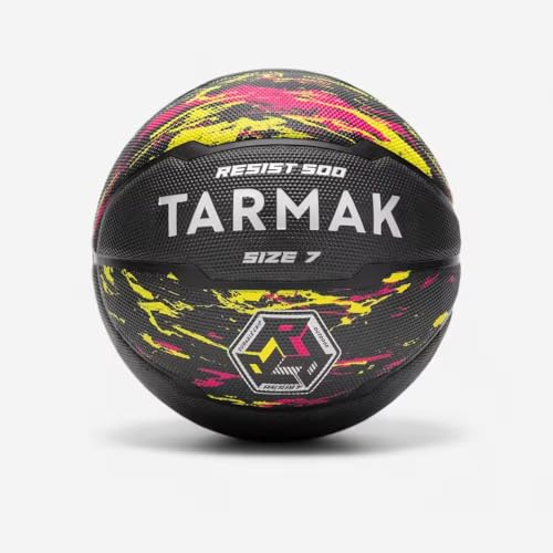 Image of Decathlon Size 7 Basketball R500 - Black /Yellow /Red