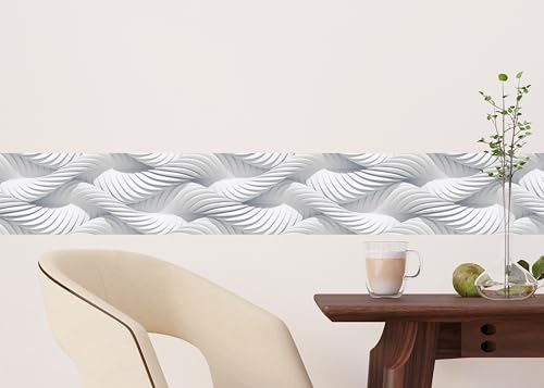 AG Design Selbstklebende Bordüre Knoten, WB 8228 | Wasserfest Dekoration für Wände, Möbel, Tapeten, Wandverkleidungen und Türen, Folie, Mehrfarbig | Breite 500 cm x Höhe 13.8 cm