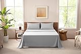 MISSQ Queen Size Bed Sheets Set - Cooling, Extra Soft, Wrinkle & Fade Resistant, Hypoallergenic - 4 Piece Hotel Luxury Microfiber Sheets with 16 Inch Deep Pocket, Queen, Gray