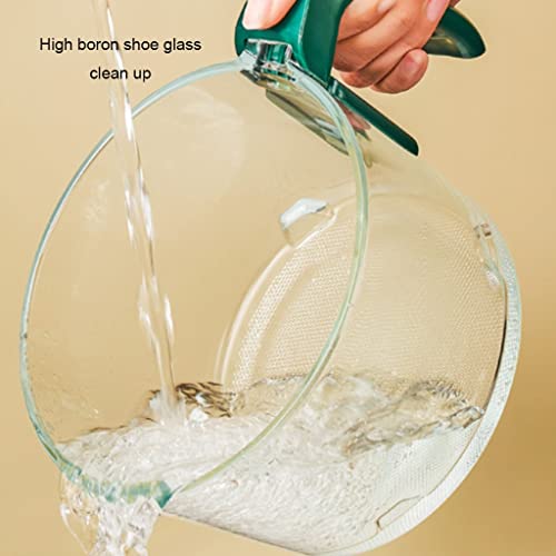 ELEdvb Luftfritteuse, sichtbare Klarglasfritteuse, Pommes-Frites-Maschine, Keine Fritteuse, kleine Luftfritteuse (Grün 25,4 * 22 cm) (Grün 25,4 * 22 cm) (Grün 25,4 * 22 cm) – Bild 5