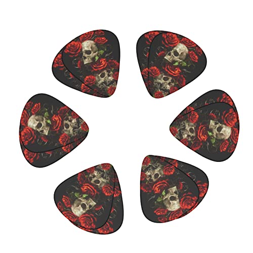 Médiators Guitare 12-Pack Crâne Et Roses Médiators Guitare Électrique Guitare Acoustique Diverses Guitares - Les Beatles, Paul McCartney, John Lennon, RIngo Starr, George Harrison Médiators Guitare 12-Pack Crâne Et Roses Médiators Guitare Électrique Guitare Acoustique Diverses Guitares