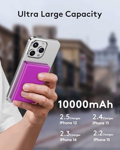 Image of for Magsafe Power Bank iPhone, Compact 10000mAh Magnetic Portable Charger