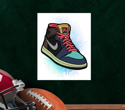 Cng Digital Sneaker Poster Hypebeast Room Decor Aj Shoes Prints Set Of 6 Unframed (8''X10'') Sports Themed Wall Art Decor Sneakerhead Poster For Bedroom #TOP5