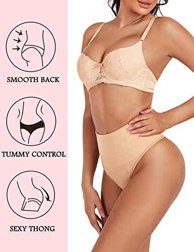 Image of Seamless Thong Shapewear for Women Tummy Control Body Shaper Panties Girdle High Waist Shaping Underwear