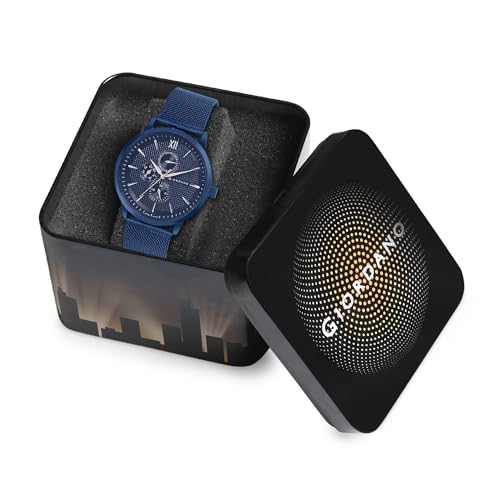 Image of Giordano Analogue Watch for Men with Stylish Mesh Band with Water Resistant Casual Wrist Watch to Complement Your Party Look - GD-50008