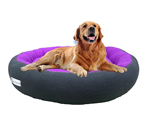 Image of Premium XXL Size Dog Bed for Large Dogs and Puppies Anti Skid Bottom Washable Orthopedic Big Dog /cat Beds Purple /Black
