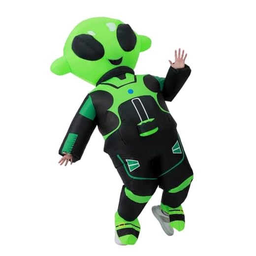 RHYTHMARTS Disfraz Alien Disfraz Alien Hinchable Disfraz Alien Inflable Adulto Disfraces Inflables de Alienígena para Adultos