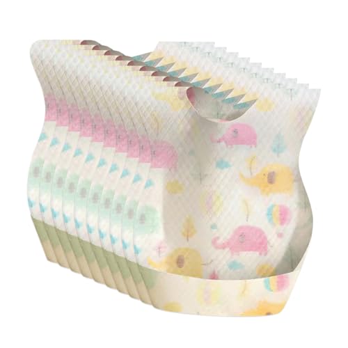 Disposable Baby Bibs for Baby Boys and Girls, Disposable Travel Paper Bibs, No Wash Bib Water Absorption Bib for Boys a2