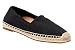 Vionic Womens Coast Valeri Slip-On Espadrille Flat Black Size 8